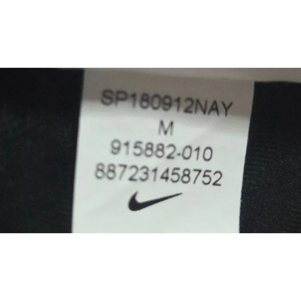 Nike boys Dri-FIT Polo Shirt Black White Short Sleeve Sport Top 915882-010 M